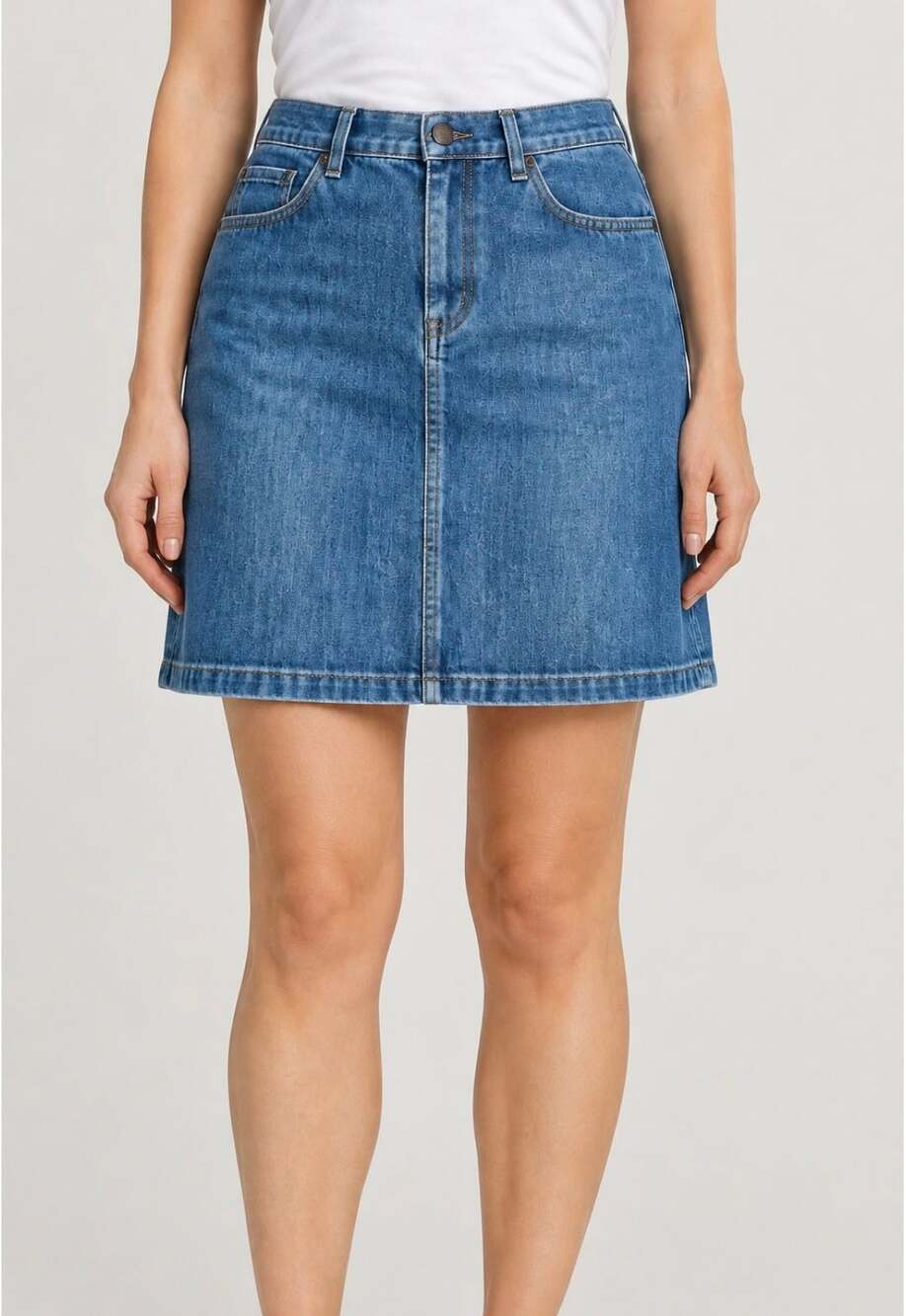Eddie Bauer Blue Denim Skirt, Size 4